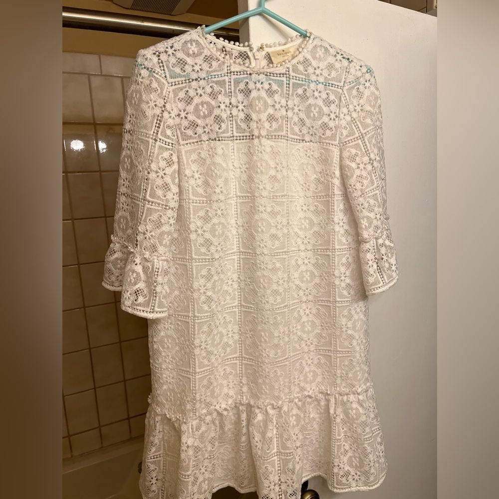 Kate Spade White Lace Dress Size 2